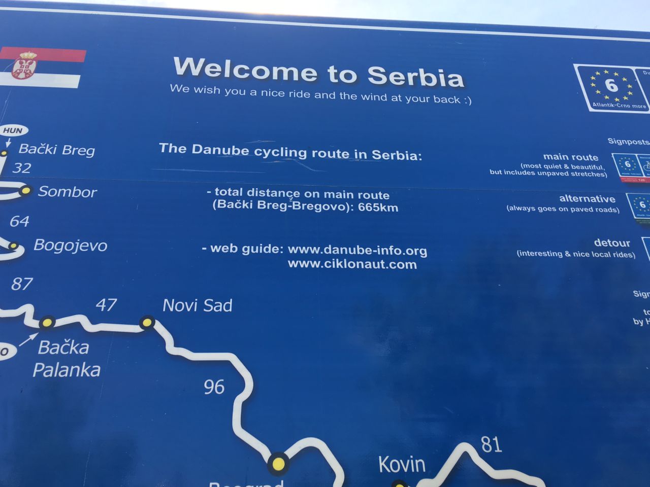 Am Grenzübergang nach Serbien